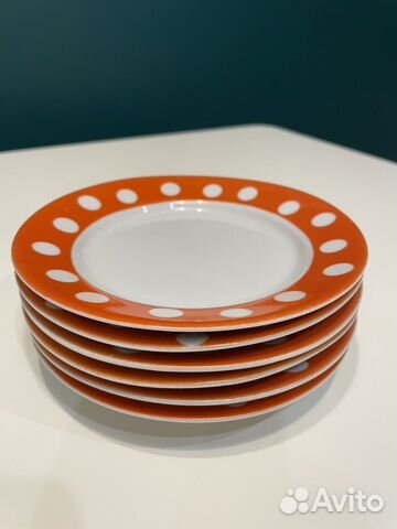 Чайный сервиз Добруш и Тарелки Добрыш в горошек