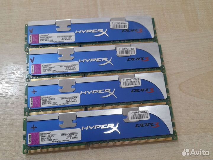 Оперативная память DDR3 1600MHz (4шт в компл.)
