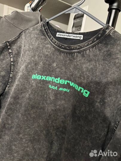Футболка Alexander Wang Washed Black Оригинал