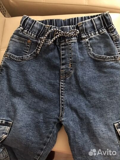 Продам джинсовые джоггеры на мальчика