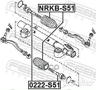 Пыльник рулевой рейки nissan murano Z51 2007-20