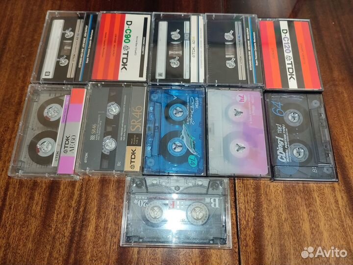 Аудиокассеты TDK, Sony 11шт 1 и 2 type