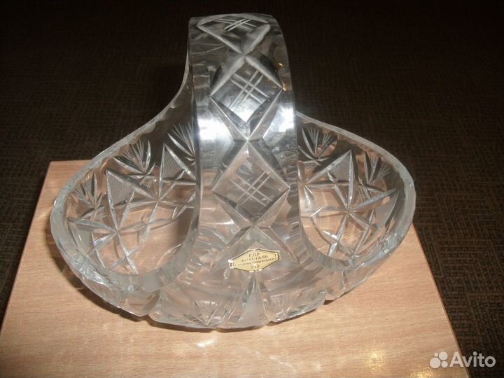 Хрустальная корзинка гдр