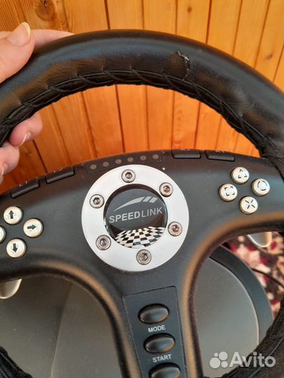 Игровой руль с педалями для пк