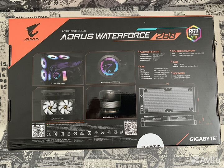 Gigabyte Waterforce 280 Водяное Охлаждение Новое