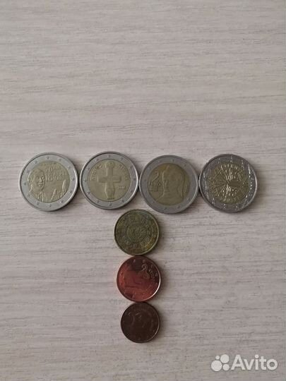 Монеты евро