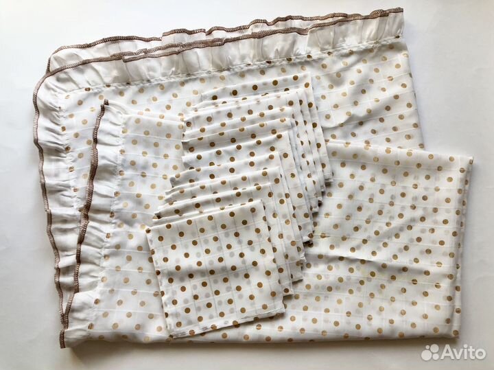 Комплект салфетки и скатерть на стол сервировочные