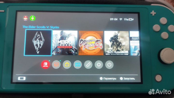 Nintendo switch lite с играми