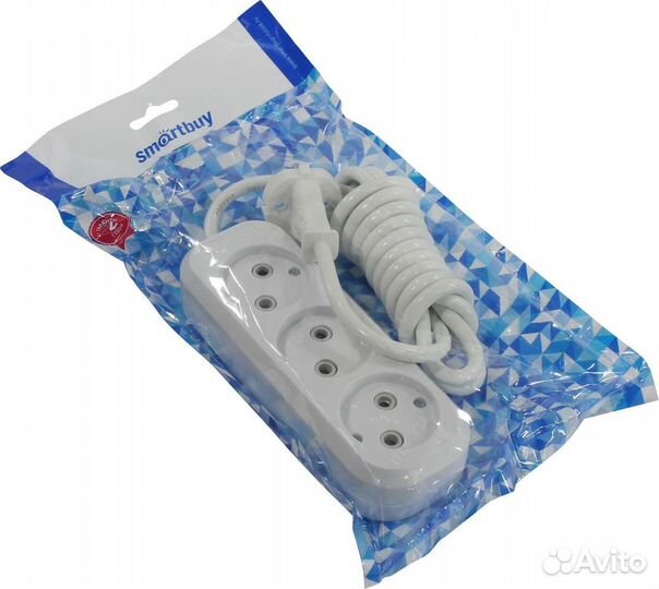 Удлинитель Smartbuy 3 гнезда 1,5 метра 10А/2,2кВт