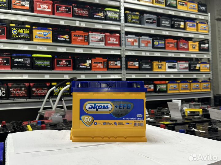 Аккумулятор Аком EFB 60 Ач прям 600 А