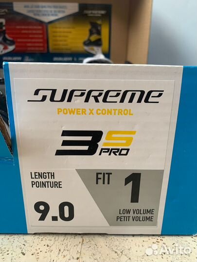 Коньки хоккейные bauer supreme 3s pro 9.0 fit1