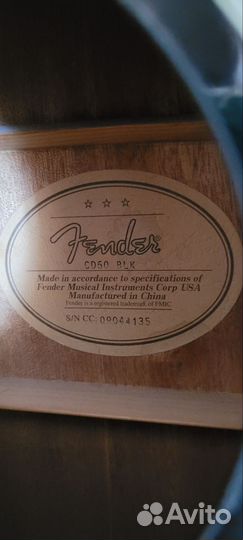 Акустическая гитара Fender CD60