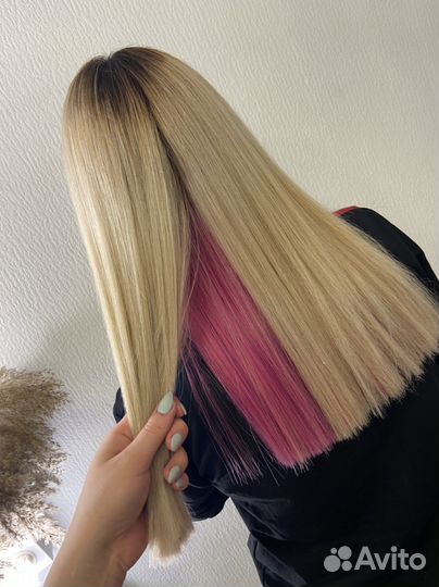 Окрашивание волос, стрижки