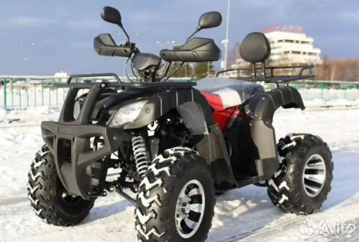 Квадроцикл Yacota Sela 200 Pro с белой полосой