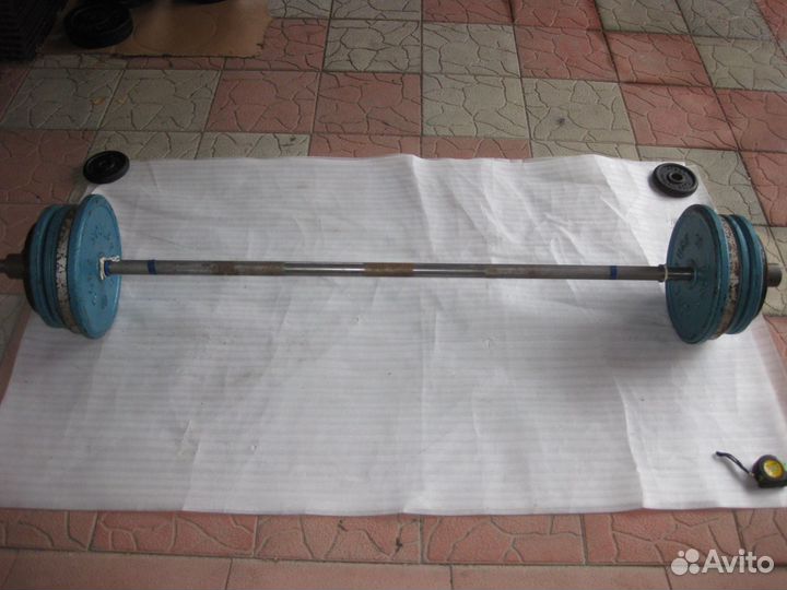 Продам штангу с металл.блинами 72,78,90 кг