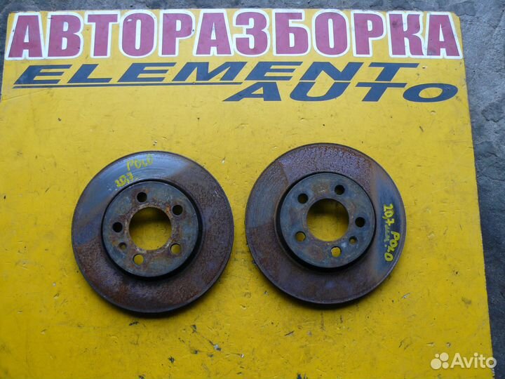 Передние диски тормозные VW Polo SED Rus 2011г