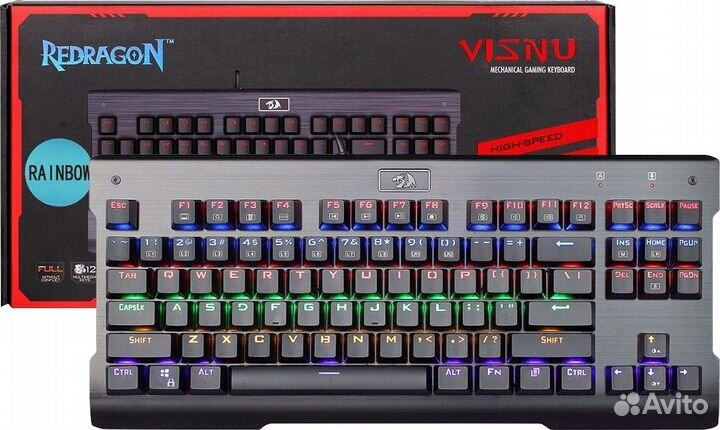 Механическая клавиатура Red dragon k561r (радуга)