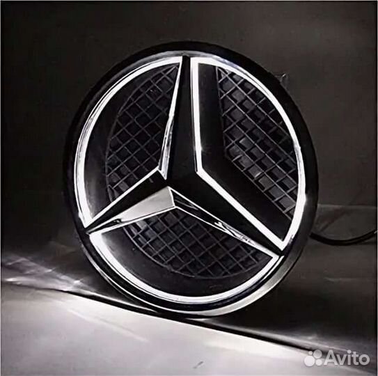 Лoготип Mercedes Benz LED Звeздa с подсвeткой (звe