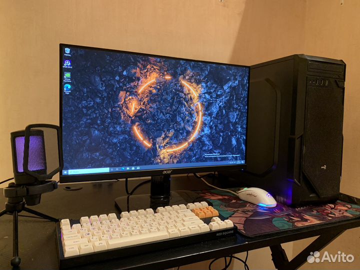 Игровой пк с монитором (i5 7gen, DDR4,SSD)