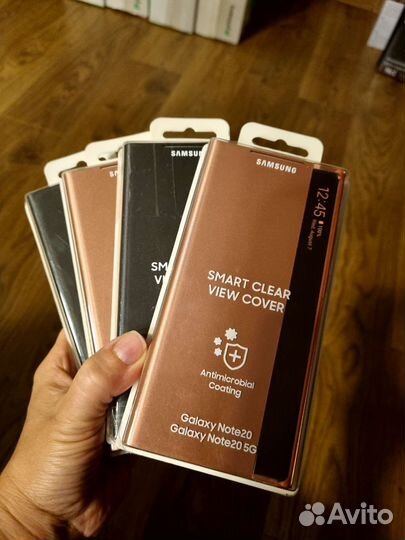 Чехол Samsung Smart Clear View Cover Note 20 черн