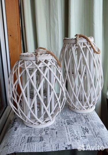 Подсвечник плетеный