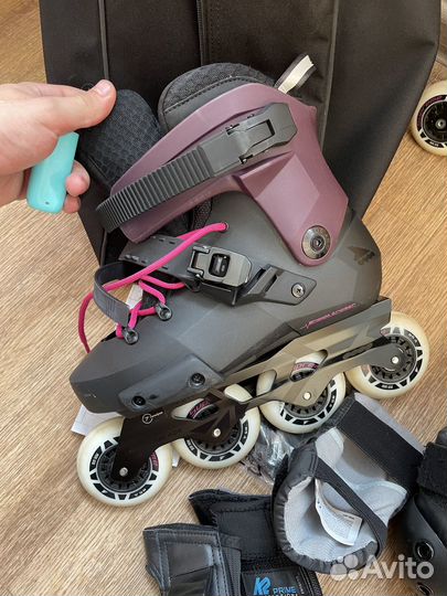 Ролики RollerBlade 38.5 Комплект с защитой