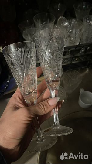 Фужеры хрустальные ГДР