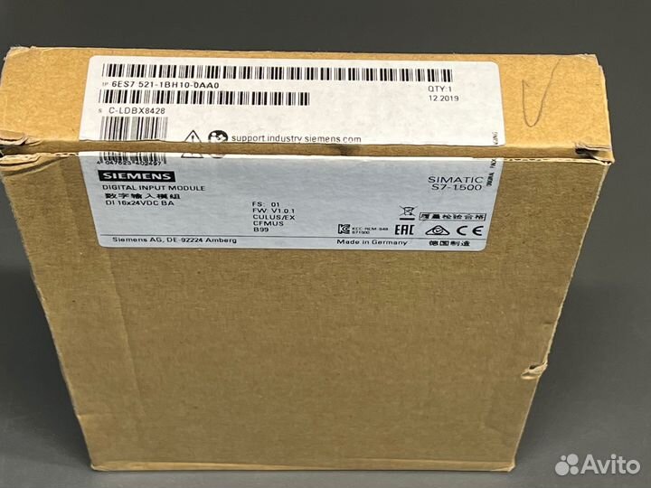 Siemens 6ES7521-1BH10-0AA0 новый, откр. упак. 1 шт