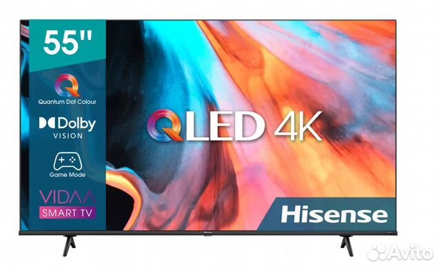 Hisense 55E7HQ, 55"(140 см), UHD 4K купить в Москве | Электроника | Авито