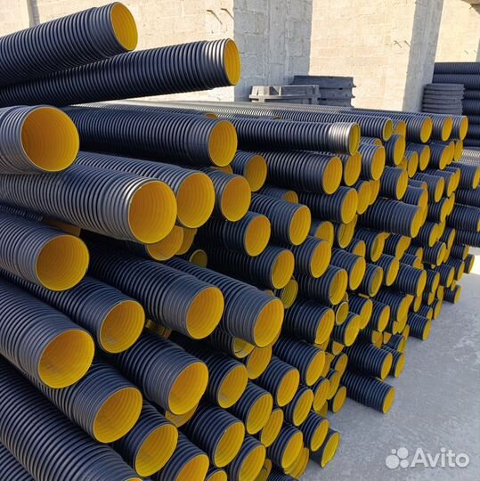 Труба гофрированная, канализационная