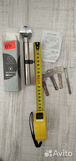 Дверной замок/Личинка замка 110мм/Цилиндр