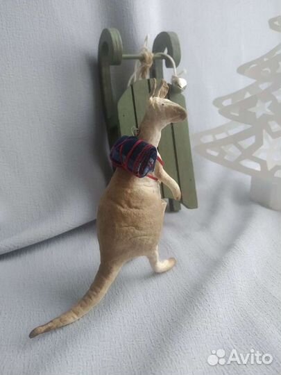 Ватная елочная игрушка