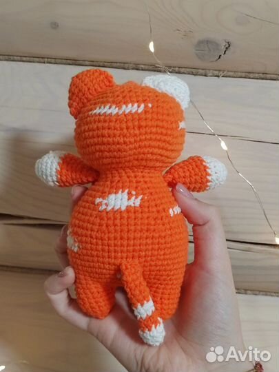 Вязаные игрушки кот степан