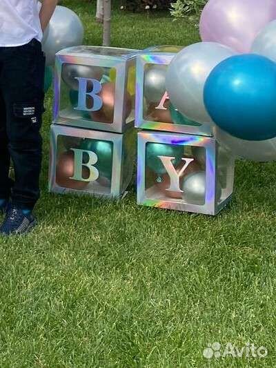 Декорации в аренду кубики для шаров