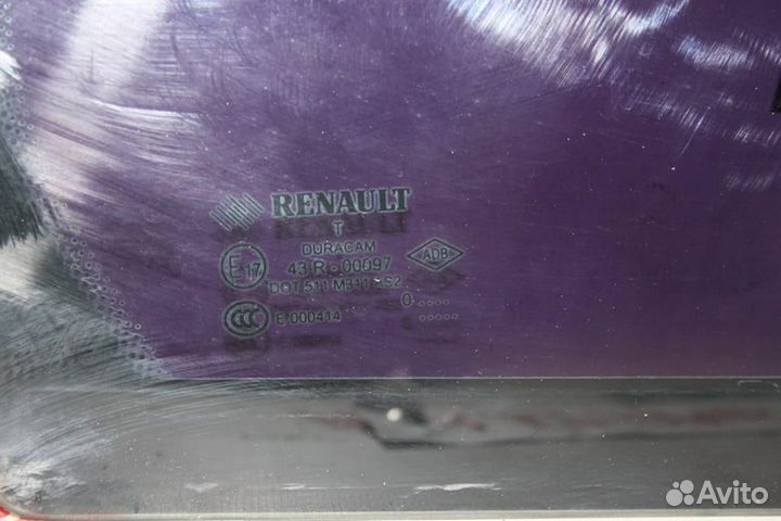 Стекло двери задней правой для Renault Fluence 20