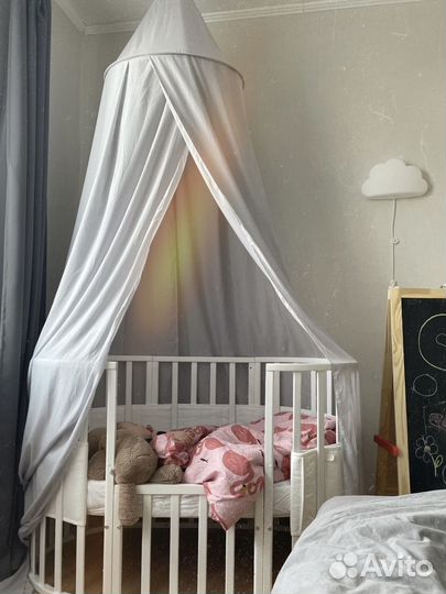 Детская кроватка с маятником трансформер