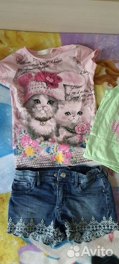 Вещи пакетом на девочку 128-134