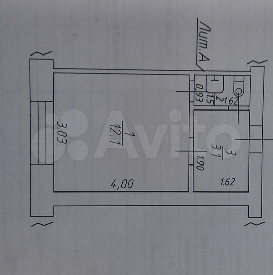 1-к. квартира, 17 м², 1/5 эт.