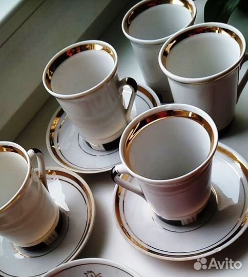 Кофейные пары Городницкого фарфорового завода