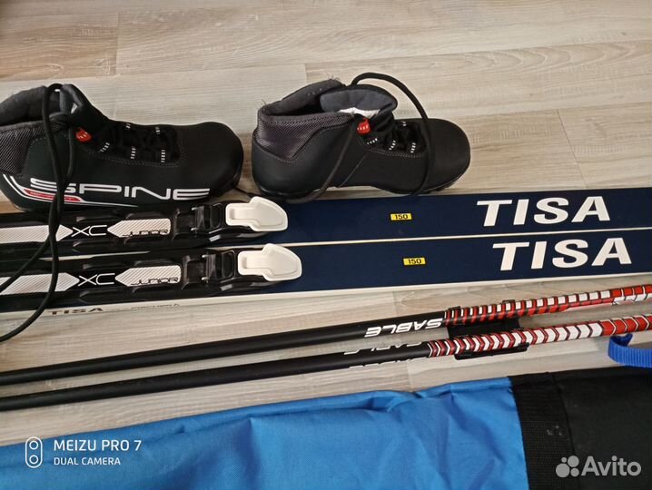 Детские лыжи с ботинками fischer классические