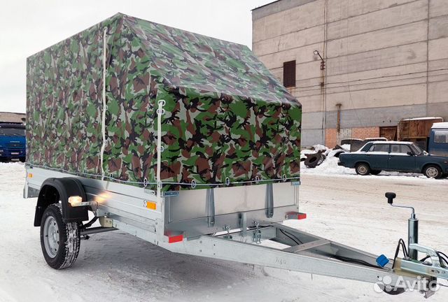 Прицеп оцинкованный 2.7х1.4 с тентом 