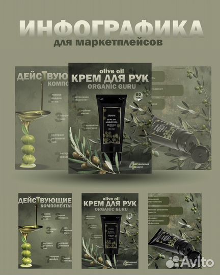 Инфографика для маркетплейсов дизайн карточки