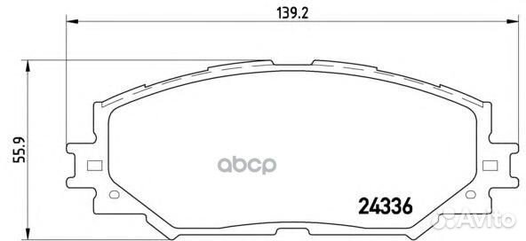 Колодки тормозные дисковые передн. lexus HS (AN