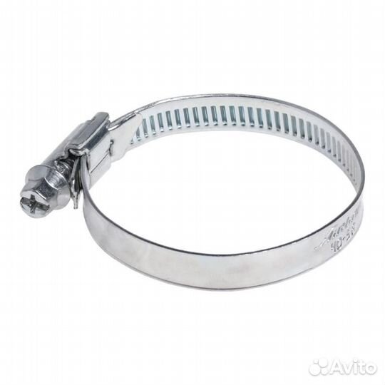 Хомут 40-60 / 9 мм, червячный, оцинкованный (w1)