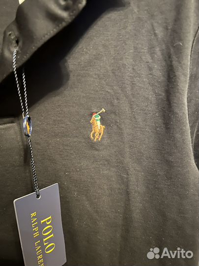 Черное, оригинальное поло Polo Ralph Lauren