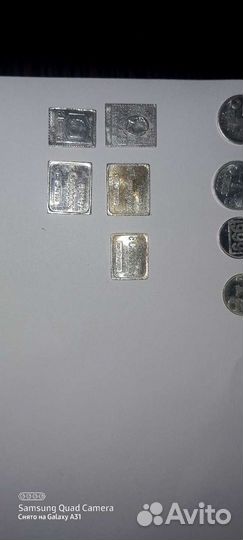 Серебро, водочные жетоны из водки