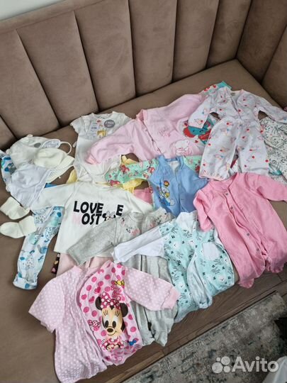 Вещи пакетом на девочку 68-74