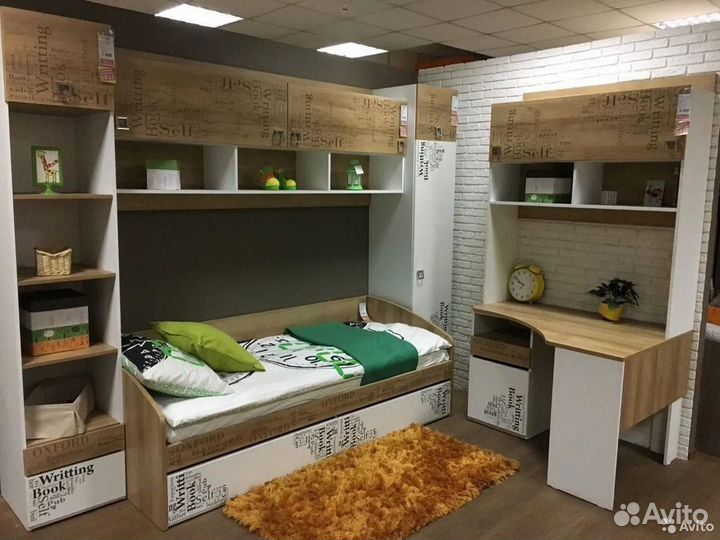 Кровать детская подростковая с 2мя ящиками Оксфорд