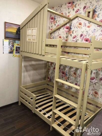 Кровать детская двухъярусная - Я новый