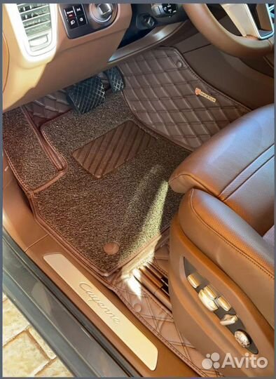 Автомобильные коврики из экокожи 3D Премиум